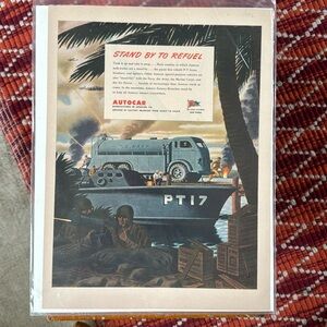 Autocar Trucks Vintage War Era Advertisement